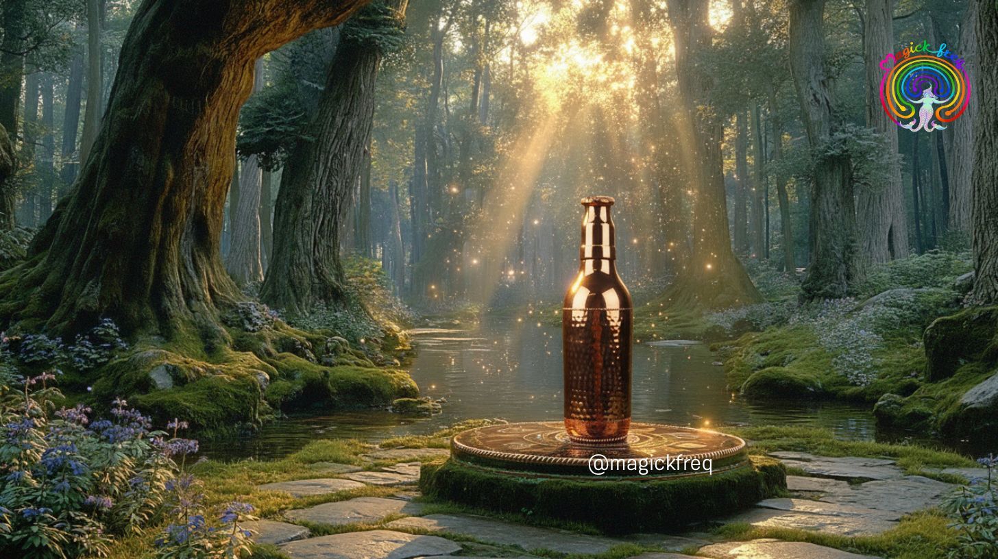 Copper Bottle Hammered