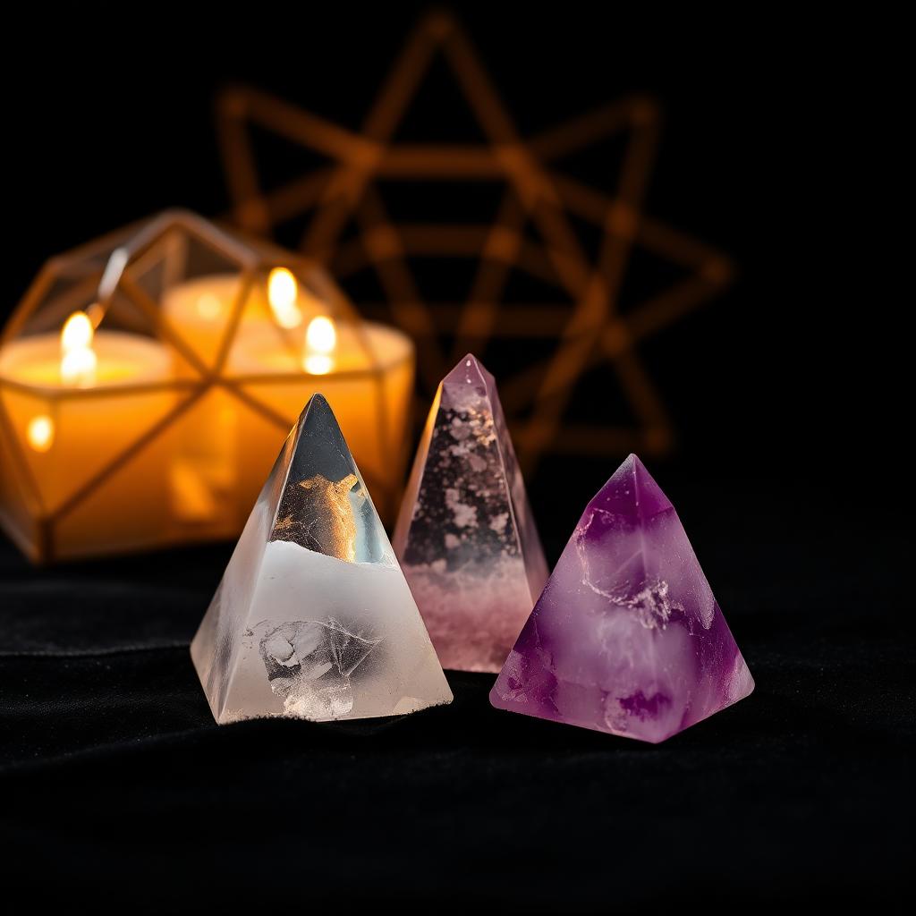 Crystal Pyramid Set